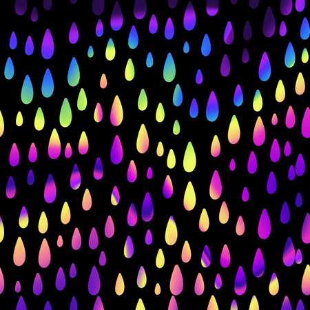 Abstract bright and colourful iridescent holographic unicorn tear drops background. Vector illustration.のイラスト素材