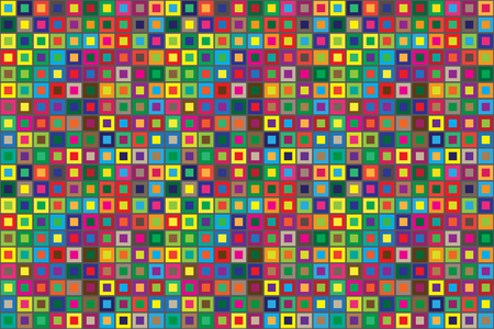 colors squares seamless abstract pattern horizontal background. vector illustrationのイラスト素材