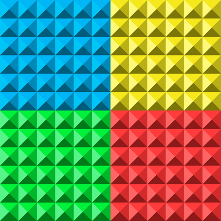 colors pyramid seamless pattern. vector illustrationのイラスト素材