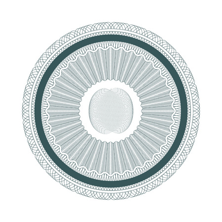 guilloche pattern twist money element, vector illustrationのイラスト素材