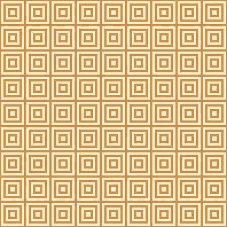 golden square on a  yellow background endless east pattern, vector illustrationのイラスト素材