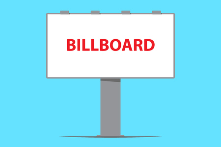 billboard board outdoor advertising vector illustrationのイラスト素材