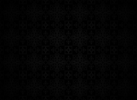 dark backgroundseamless classic pattern vector illustrationのイラスト素材