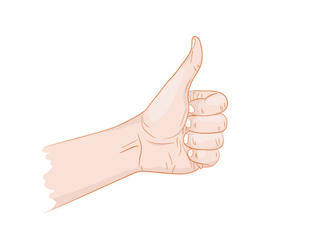 I like thumb up vector illustrationのイラスト素材