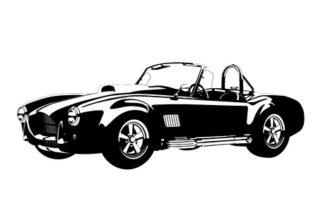 silhouette classic sport carのイラスト素材
