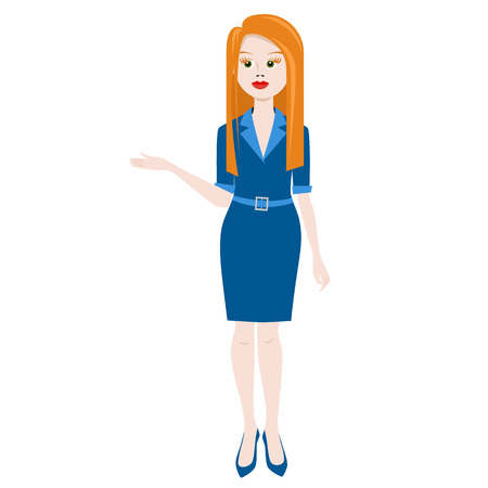 business woman presentation vector illustrationのイラスト素材