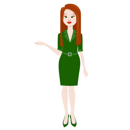 woman presentation vector illustrationのイラスト素材