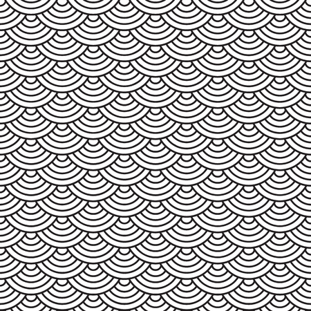 fish scales seamless pattern vector illustrationのイラスト素材