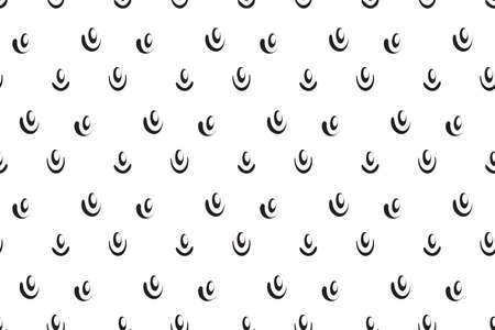 Seamless strawberry texture black and white vector illustrationのイラスト素材