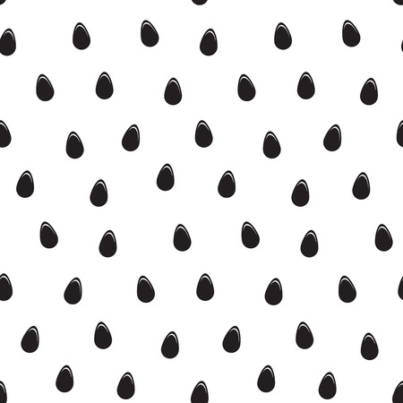Seamless watermelon surface texture black and white vector illustrationのイラスト素材
