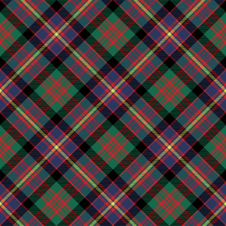 cameron of erracht tartan diagonal seamless pattern fabric texture. Vector illustration. EPS 10. No...