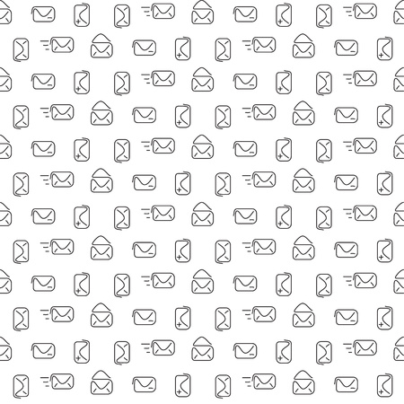 Mail pattern seamless. Vector illustration. EPS 10.のイラスト素材