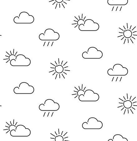 Weather seamless pattern.のイラスト素材