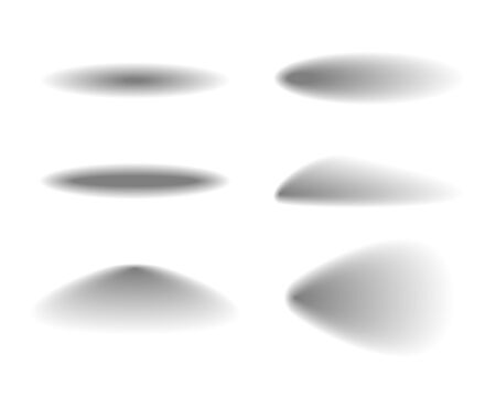 Set easy edit blend shadows vectorのイラスト素材