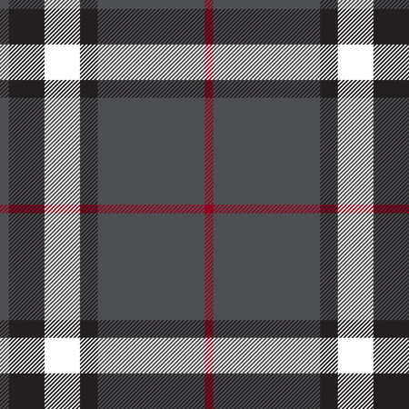 Gray fabric texture check seamless. Vector illustration.のイラスト素材