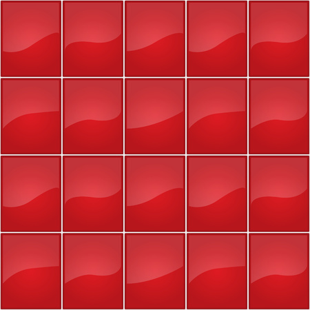 Red tile seamless texture. Vector illustration.のイラスト素材