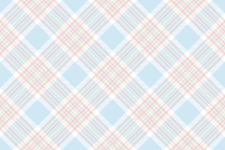 Pastel check shirt seamless background. Vector illustration. Flat design. EPS10.のイラスト素材