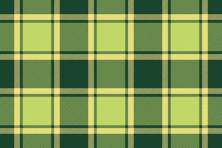 Green tartan plaid seamless texture. Vector illustration. Flat design. No gradient. No transparent....