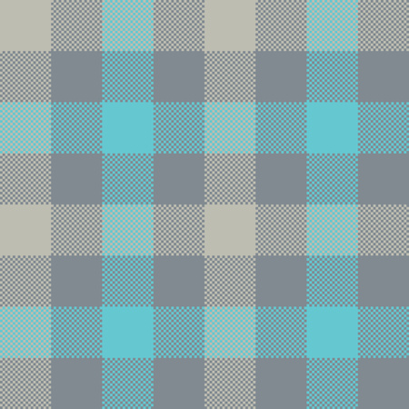 Blue gray check plaid seamless pattern. Vector illustration.のイラスト素材