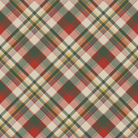 Burlap tartan fabric texture check seamless pattern. Vector illustration.のイラスト素材