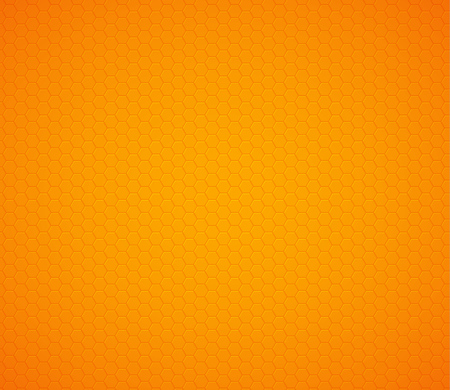 Orange yellow hexagon honeycomb background. Vector illustration.のイラスト素材
