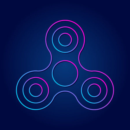 Modern symbol hand spinner future sign.のイラスト素材