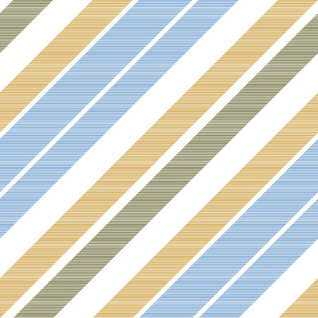 Striped fabric diagonal texture seamless pattern. Vector illustration.のイラスト素材
