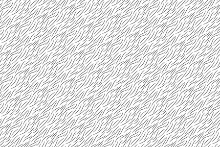 Black and white animal wool texture seamless pattern. Vector illustration.のイラスト素材