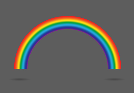 Modern rainbow gradient isolated on gray background. Vector illustration.のイラスト素材