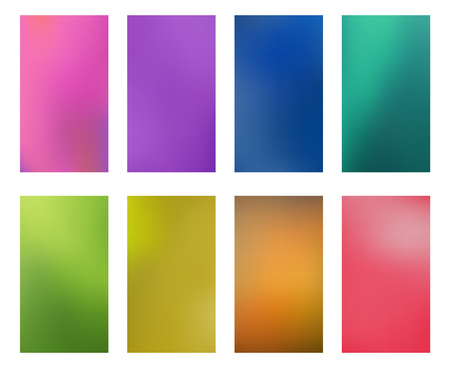 Collection bright abstract multicolored wallpapers smartphones screen mobile background. Vector illustration.のイラスト素材