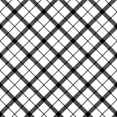 Monochrome balck white check pixel seamless pattern. Vector illustration.のイラスト素材