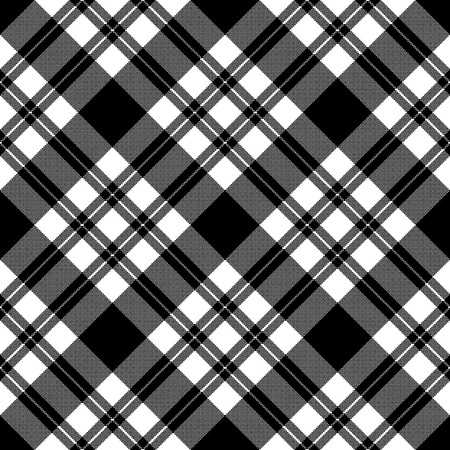 Pixel seamless fabric texture black white. Vector illustration.のイラスト素材