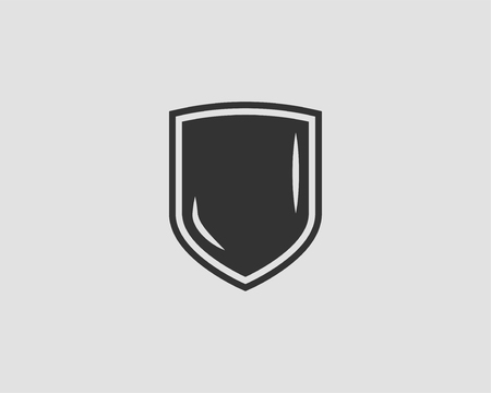 Shield icon vector. Safe and protect logo.のイラスト素材
