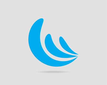Waves vector design. Water wave icon. Wavy lines isolated.のイラスト素材