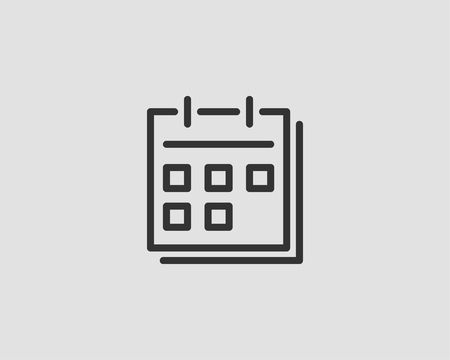 Calendar icon vector flat line designのイラスト素材
