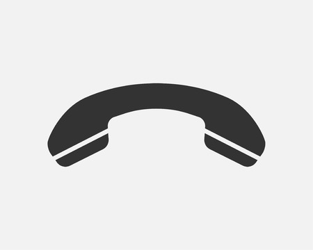 Phone icon vector illustration. Call center app. Telephone icons trendy flat style. Contact us line silhouette.のイラスト素材