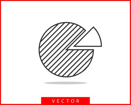 Pie chart icon. Circle diagram vector. Charts graphs  template.のイラスト素材