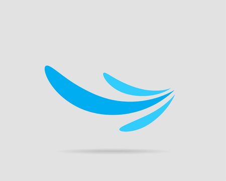 Waves vector design. Water wave icon. Wavy lines isolated.のイラスト素材