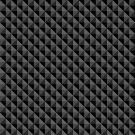 Black polygonal abstract seamless pattern. Vector background.のイラスト素材