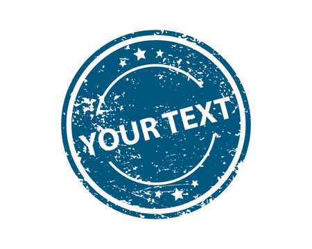 Template sign sticker. Round stamp vector texture.のイラスト素材