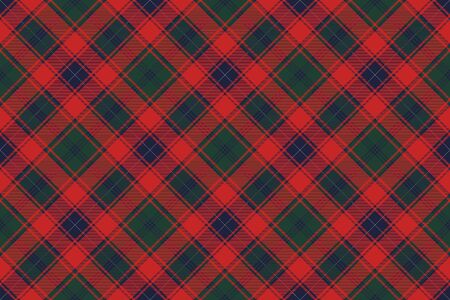 Tartan fabric texture seamless pattern. Vector illustration.のイラスト素材