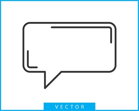 Talk bubble speech icon. Blank empty bubbles vector design elements. Chat on line symbol template. Dialogue balloon sticker silhouette. のイラスト素材
