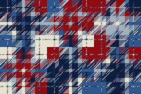 Modern glitch background. Color geometric abstract pattern vector. Damage lines glitches effect...