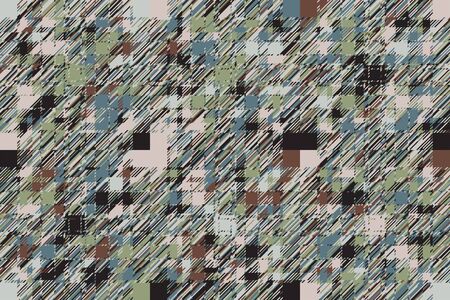 Modern glitch background. Color geometric abstract pattern vector. Damage lines glitches effect...