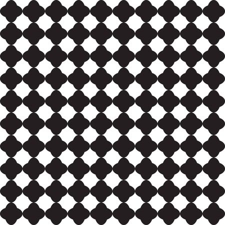Seamless vector pattern. Geometric background texture. Black and white color. Simple modern style in flat design.のイラスト素材