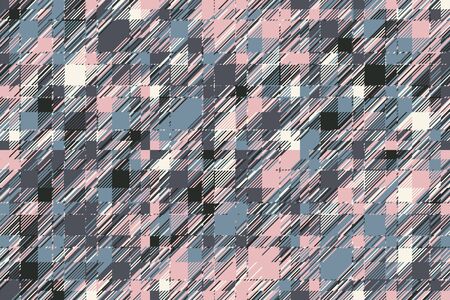 Modern glitch background. Color geometric abstract pattern vector. Damage lines glitches effect...