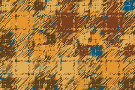 Modern glitch background. Color geometric abstract pattern vector. Damage lines glitches effect wallpaper. Grunge texture plaid.のイラスト素材