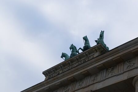 BERLIN, GERMANY Triumphal Arch copy spaceの写真素材