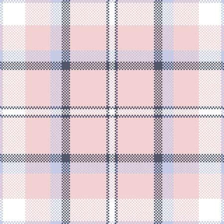 Pixel background vector design. Modern seamless pattern plaid. Square texture fabric. Tartan...