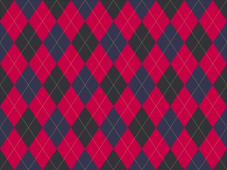 Argyle pattern seamless. Fabric texture background. Classic argill vector ornament.のイラスト素材